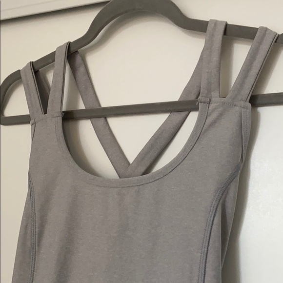 REDUCED NWOT X by Gottex Grey Crossover Tank Small - Picture 3 of 5